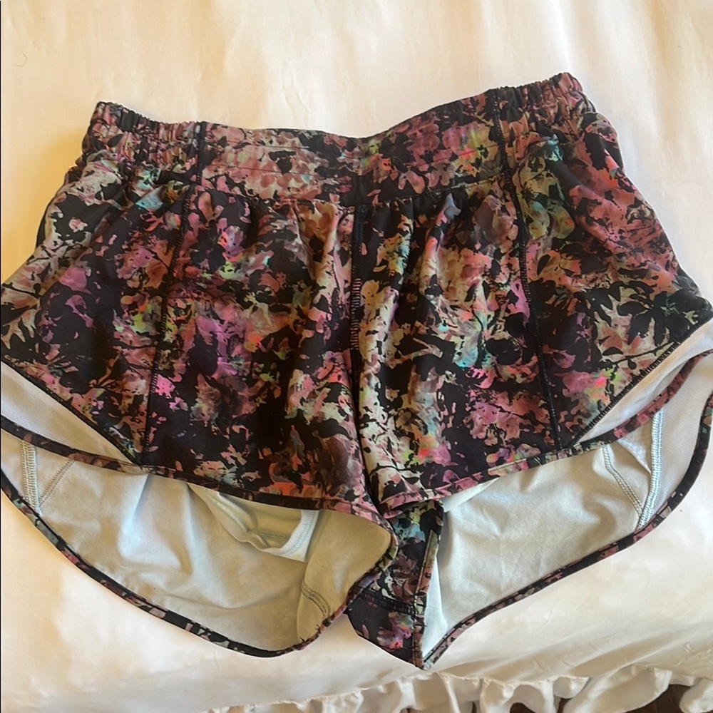 Lululemon Athletica Floral Athletic Shorts - Multicolor